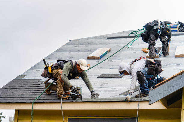Professional Roofing technician working in Norman, NC
